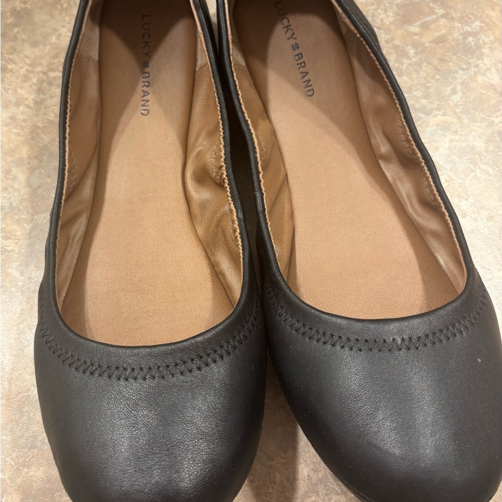 Lucky Brand Women's Classic Black Flats